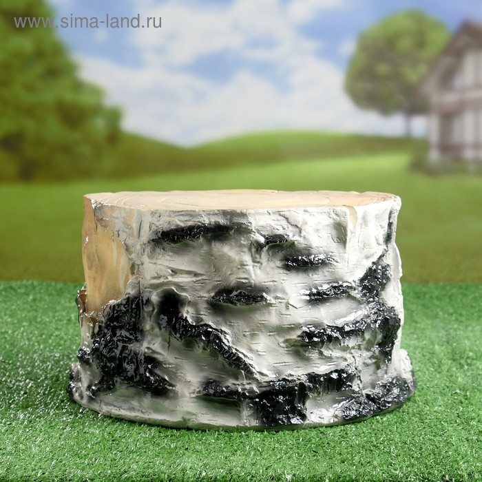 Садовая фигура "Пень березовый" средний, 30×30×20 см
Садовая фигура "Пень березовый" средний, 30×30×20 см