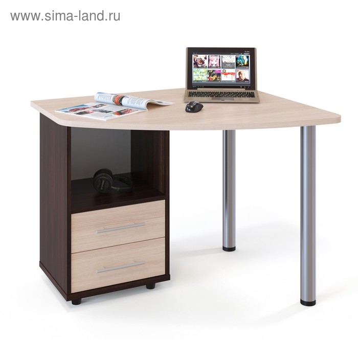 Письменный стол, 1000 × 850 × 750 мм, левый, цвет корпус венге / фасад белёный дуб
Письменный стол, 1000 × 850 × 750 мм, левый, цвет корпус венге / фасад белёный дуб