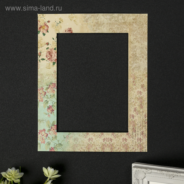 Паспарту для фоторамки 13х18 см "Винтаж и розы" внешний размер 20х25 см
Паспарту для фоторамки 13х18 см "Винтаж и розы" внешний размер 20х25 см
