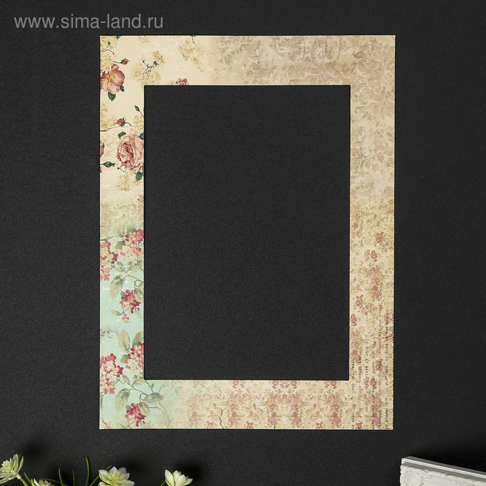 Паспарту для фоторамки 21х30 см "Винтаж и розы" внешний размер 30х40 см
Паспарту для фоторамки 21х30 см "Винтаж и розы" внешний размер 30х40 см