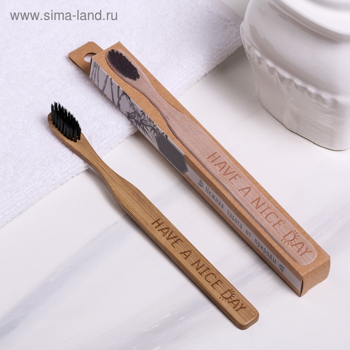 Бамбуковая зубная щётка Have a nice day, 18 х 2 х 2 см
Бамбуковая зубная щётка Have a nice day, 18 х 2 х 2 см