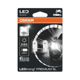 Лампа светодиодная OSRAM 12 В, W5W, 1,0 Вт, 6000K, Cool White LEDriving premium, набор 2 шт 430993
Лампа светодиодная OSRAM 12 В, W5W, 1,0 Вт, 6000K, Cool White LEDriving premium, набор 2 шт 430993