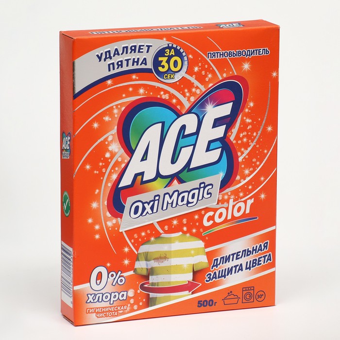 Пятновыводитель Ace Oxi Magic Color, 500 г
Пятновыводитель Ace Oxi Magic Color, 500 г