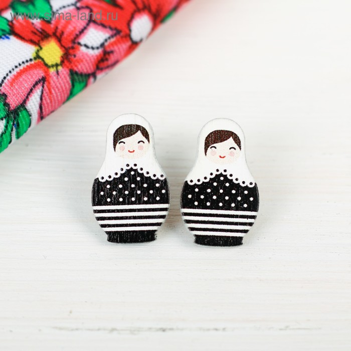 Серёжки «Чёрный горошек»
Серёжки «Чёрный горошек»