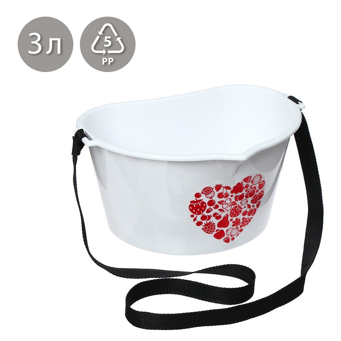 Ёмкость для сбора ягод, 3 л, «Любимый урожай»
Ёмкость для сбора ягод, 3 л, «Любимый урожай»
