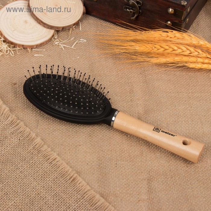 Расчёска массажная с деревянной ручкой, 7 × 23,5 см, цвет «светлое дерево»
Расчёска массажная с деревянной ручкой, 7 × 23,5 см, цвет «светлое дерево»