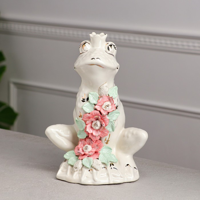 Копилка "Лягушка- царевна", белая, цветная лепка, золото, 25 см
Копилка "Лягушка- царевна", белая, цветная лепка, золото, 25 см