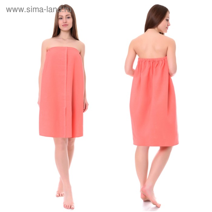 Накидка для сауны жен (75х150), цв.коралл, ваф.полотно 160г/м, хл100%
Накидка для сауны жен (75х150), цв.коралл, ваф.полотно 160г/м, хл100%