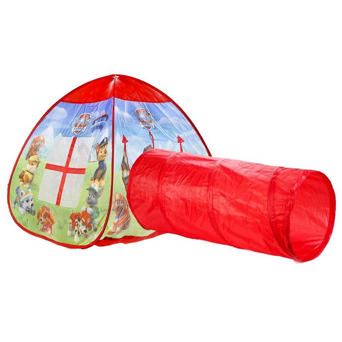 Палатка игровая «Щенячий патруль» с тоннелем, в сумке
Палатка игровая «Щенячий патруль» с тоннелем, в сумке