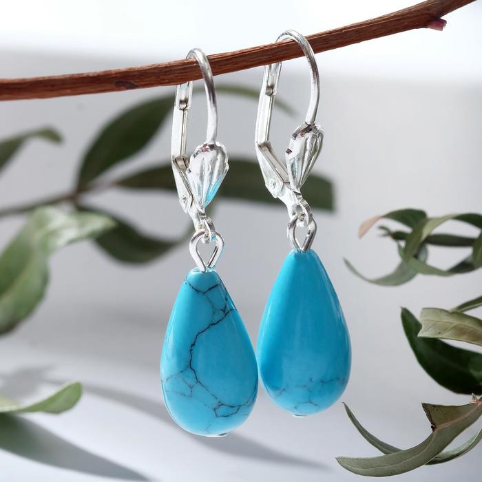 Серьги посеребрение, ручная работа "Бирюза новая" капля
Серьги посеребрение, ручная работа "Бирюза новая" капля