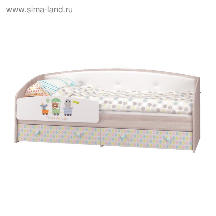 Кровать-софа с бортиком ЦИРК 825х2052х850 ясень светлый/белый глянец/волна фотопечать
Кровать-софа с бортиком ЦИРК 825х2052х850 ясень светлый/белый глянец/волна фотопечать