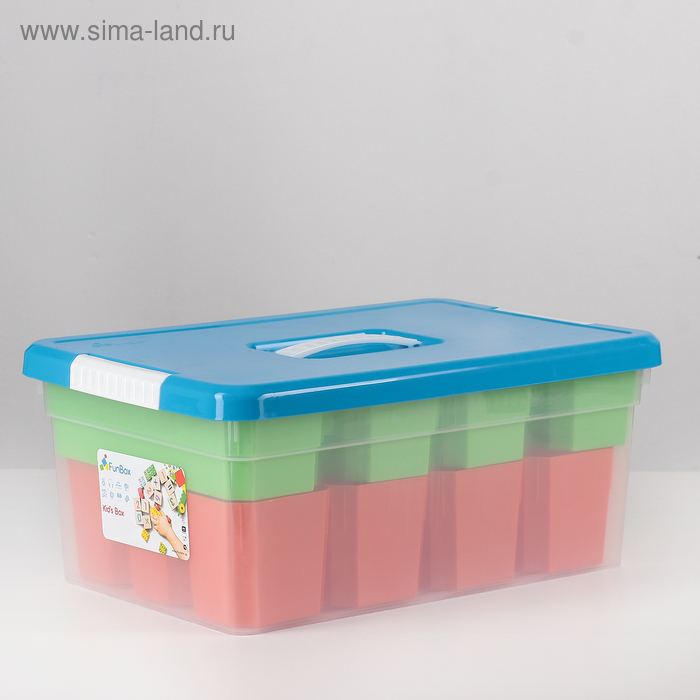Контейнер для хранения с крышкой Kid's Box, 10 л, 37×25×16 см, 12 вставок, 2 лотка, цвет МИКС
Контейнер для хранения с крышкой Kid's Box, 10 л, 37×25×16 см, 12 вставок, 2 лотка, цвет МИКС