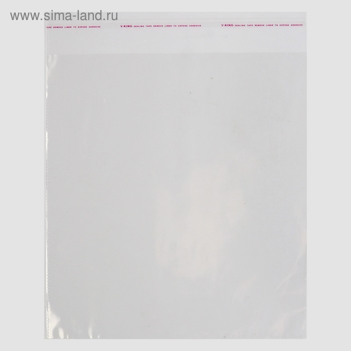 Пакет БОПП с клеевым клапаном 26 х 28/4 см, 30 мкм
Пакет БОПП с клеевым клапаном 26 х 28/4 см, 30 мкм