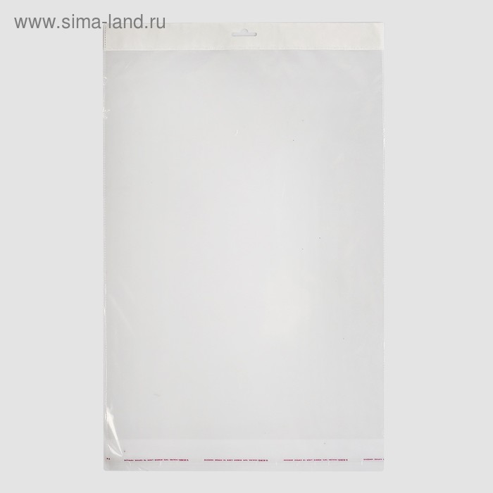 Пакет БОПП с клеевым клапаном 35 х 48/4 см, еврослот, 30 мкм
Пакет БОПП с клеевым клапаном 35 х 48/4 см, еврослот, 30 мкм