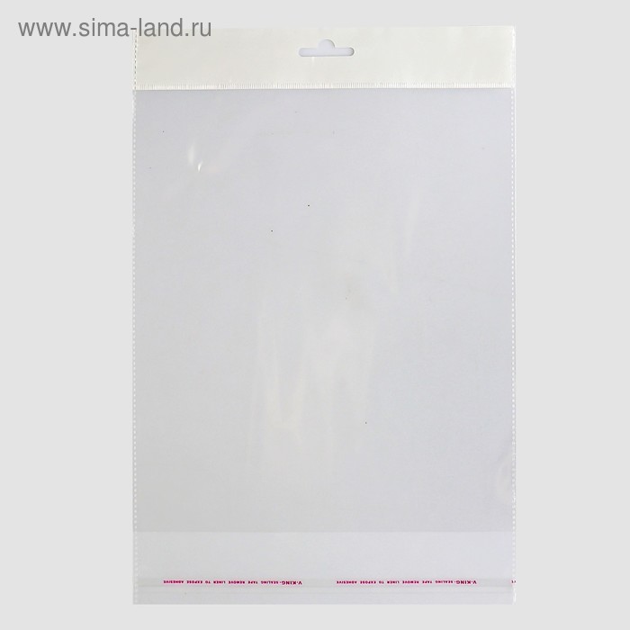 Пакет БОПП с клеевым клапаном 22 х 25/4 см, еврослот, 30 мкм
Пакет БОПП с клеевым клапаном 22 х 25/4 см, еврослот, 30 мкм