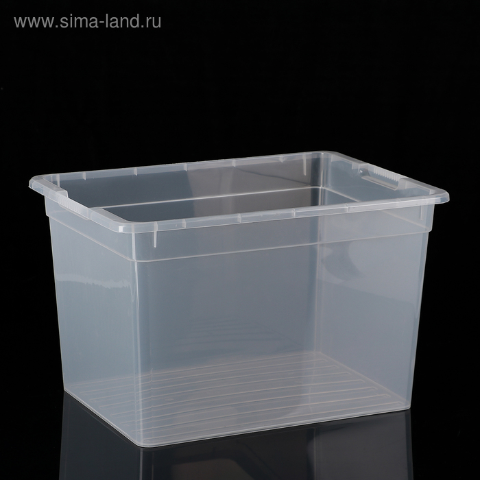 Контейнер для хранения Basic, 20 л, 39×28×24,5 см, цвет прозрачный 
Контейнер для хранения Basic, 20 л, 39×28×24,5 см, цвет прозрачный