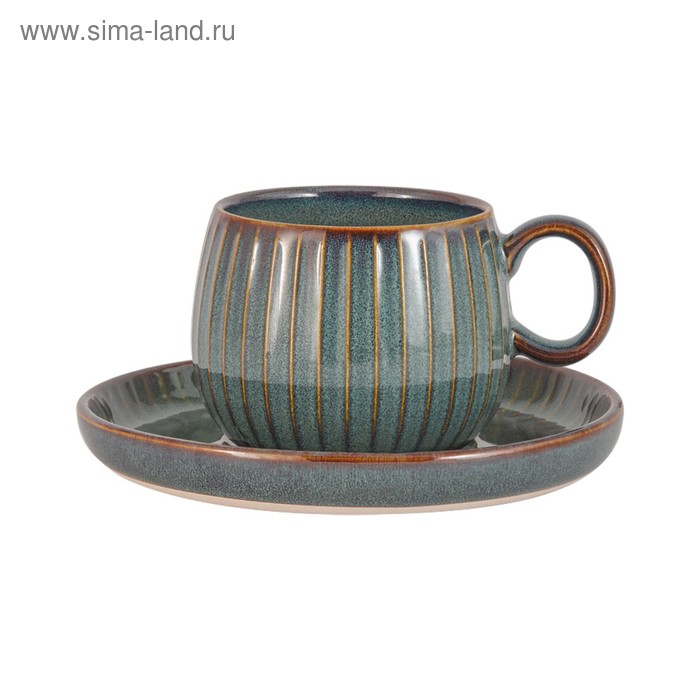 Чашка с блюдцем Comet, цвет морская волна, 180 мл
Чашка с блюдцем Comet, цвет морская волна, 180 мл