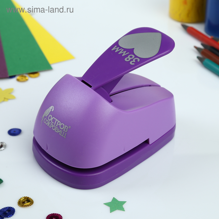 Дырокол фигурный "Сердце", диаметр вырезной фигуры, 38 мм
Дырокол фигурный "Сердце", диаметр вырезной фигуры, 38 мм