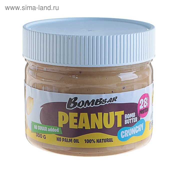 Арахисовая паста BOMBBAR, хрустящая, 300 г
Арахисовая паста BOMBBAR, хрустящая, 300 г