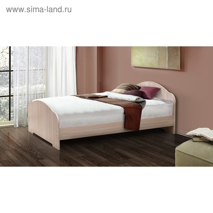 фото Кровать на уголках №1, 900 × 1900 мм, цвет млечный дуб матрица