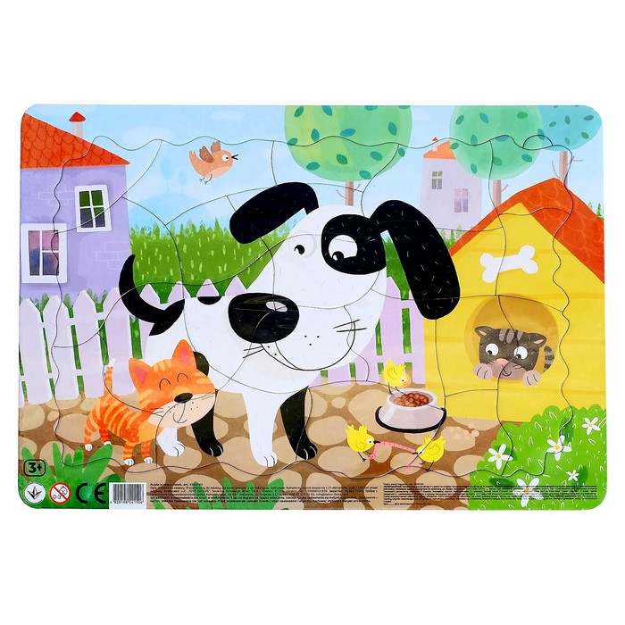 Пазл в рамке «Собачка», 21 элемент
Пазл в рамке «Собачка», 21 элемент