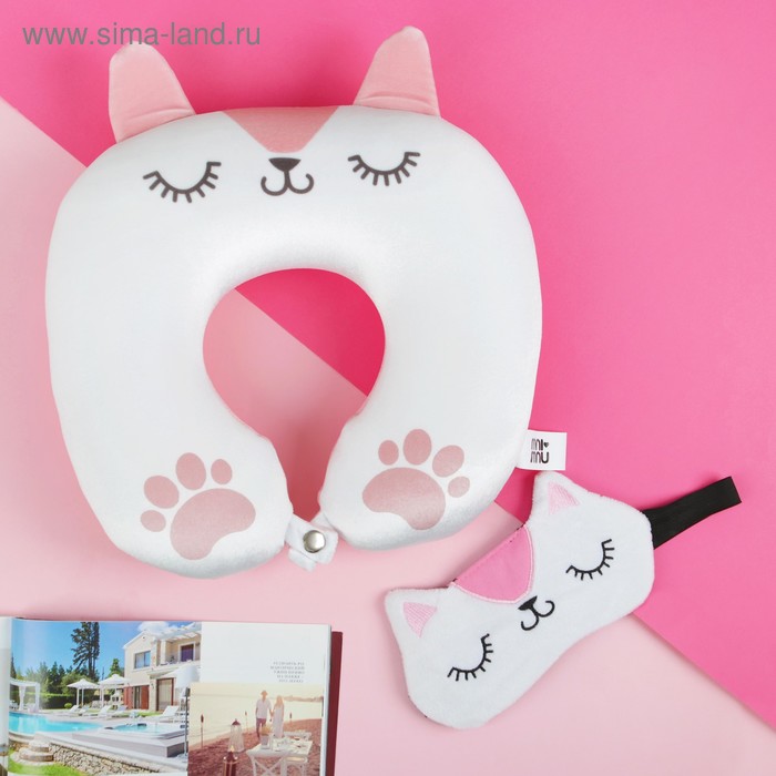 Набор-антистресс «Котейка», подголовник, маска для сна
Набор-антистресс «Котейка», подголовник, маска для сна