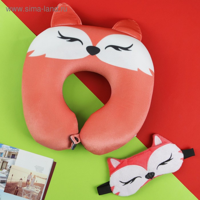 Набор-антистресс «Лиса», подголовник, маска для сна
Набор-антистресс «Лиса», подголовник, маска для сна