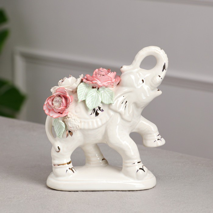 Статуэтка "Слон Индийский", белая, цветная лепка, керамика, 18 см
Статуэтка "Слон Индийский", белая, цветная лепка, керамика, 18 см