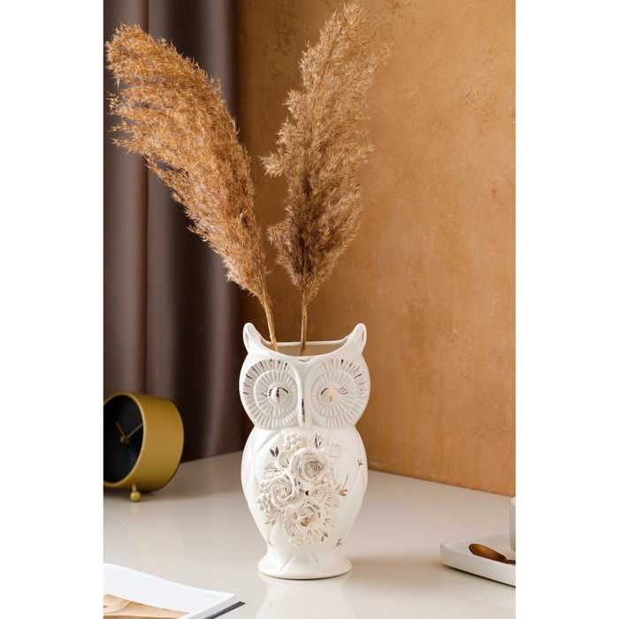 Ваза настольная "Сова", белая, лепка, керамика, 25 см
Ваза настольная "Сова", белая, лепка, керамика, 25 см
