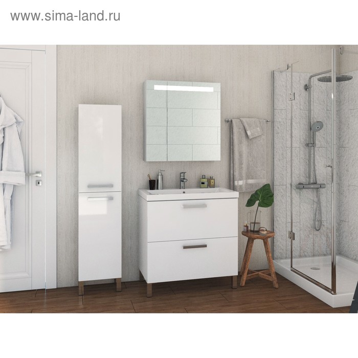 фото Тумба под раковину cersanit melar 70, для como/city 70, цвет белый