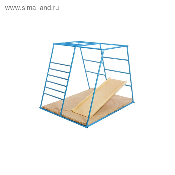 ДСК «Ранний старт» люкс полная комплектация: каркас, мат, горка, голубой
