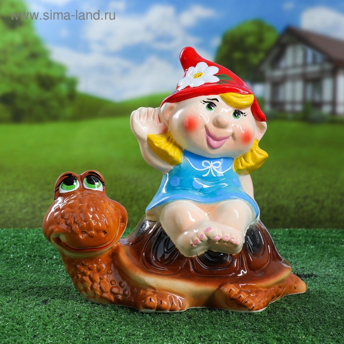Садовая фигура "Девочка на черепахе", разноцветная, 30х23х33 см, микс
Садовая фигура "Девочка на черепахе", разноцветная, 30х23х33 см, микс