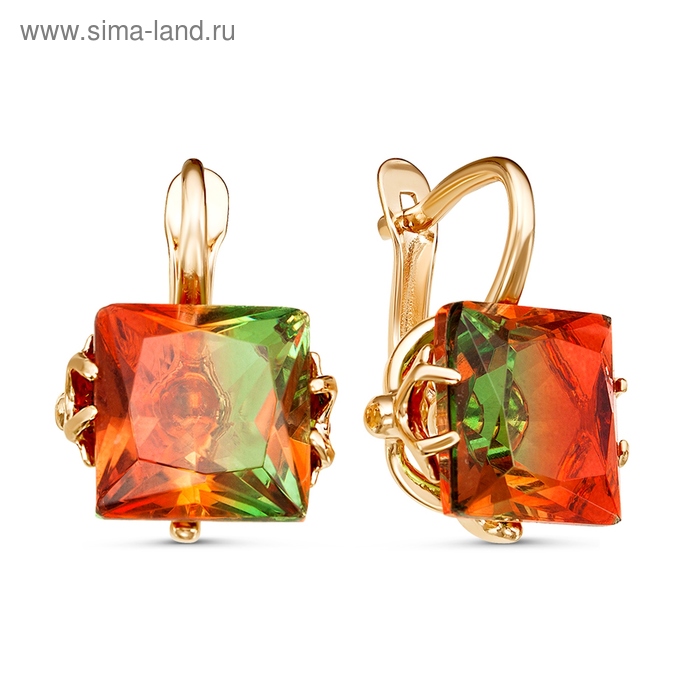 Серьги "Узлы", позолота, цвет оранжево-зелёный
Серьги "Узлы", позолота, цвет оранжево-зелёный