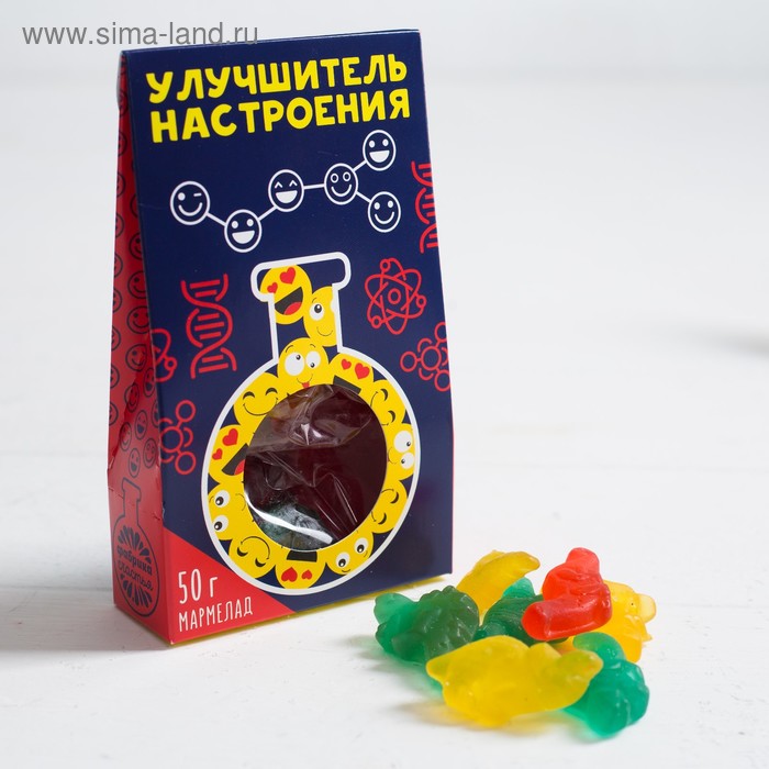 Мармелад «Улучшитель настроения»: 50 г.
Мармелад «Улучшитель настроения»: 50 г.