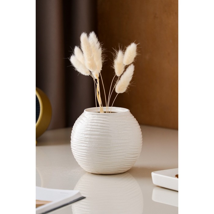 Ваза керамическая "Шарик", настольная, белая, 10.5 см
Ваза керамическая "Шарик", настольная, белая, 10.5 см