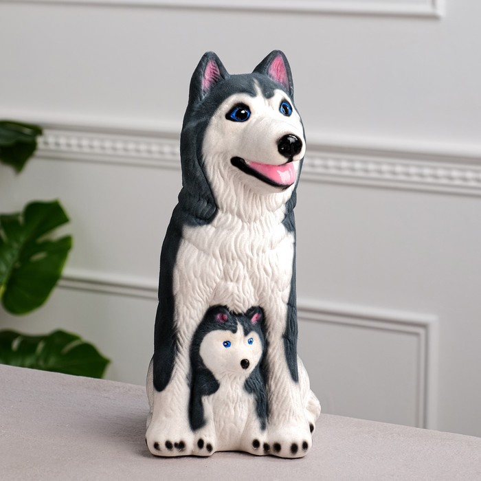 Копилка "Семья хаски", флок, серый цвет, керамика, 34 см
Копилка "Семья хаски", флок, серый цвет, керамика, 34 см
