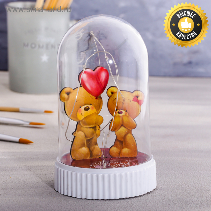 Светильник с фигурками «Мишка с шаром», 14.5 х 9 см
Светильник с фигурками «Мишка с шаром», 14.5 х 9 см