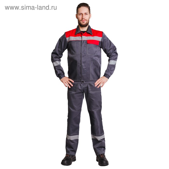 Костюм №802, п/комбинезон+куртка, хлопок/полиэфир, цвет серый/красный, р. 56-58/182-188
Костюм №802, п/комбинезон+куртка, хлопок/полиэфир, цвет серый/красный, р. 56-58/182-188