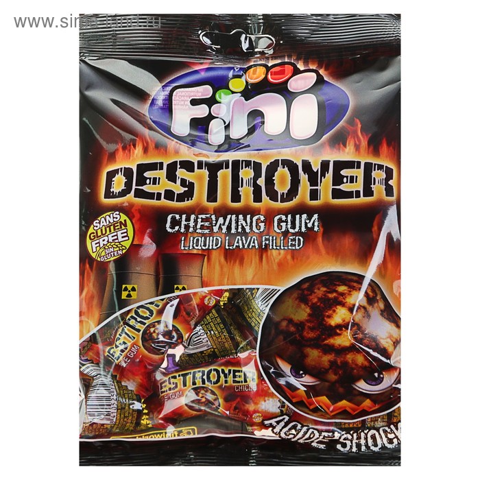 Жевательная резинка DESTROYER с начинкой клубника-лимон-лайм, 80 г
Жевательная резинка DESTROYER с начинкой клубника-лимон-лайм, 80 г