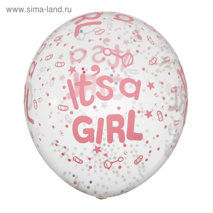 Шар латексный 12" "С рождением девочки", пенопласт, набор 5 шт, прозрачный
Шар латексный 12" "С рождением девочки", пенопласт, набор 5 шт, прозрачный