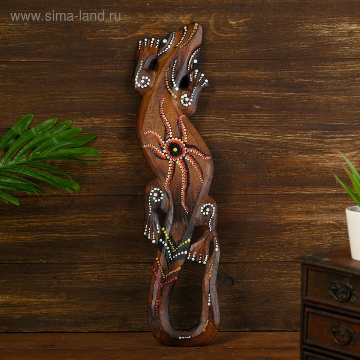 Панно настенное дерево "Геккон с солнцем" 1x12x50 см
Панно настенное дерево "Геккон с солнцем" 1x12x50 см