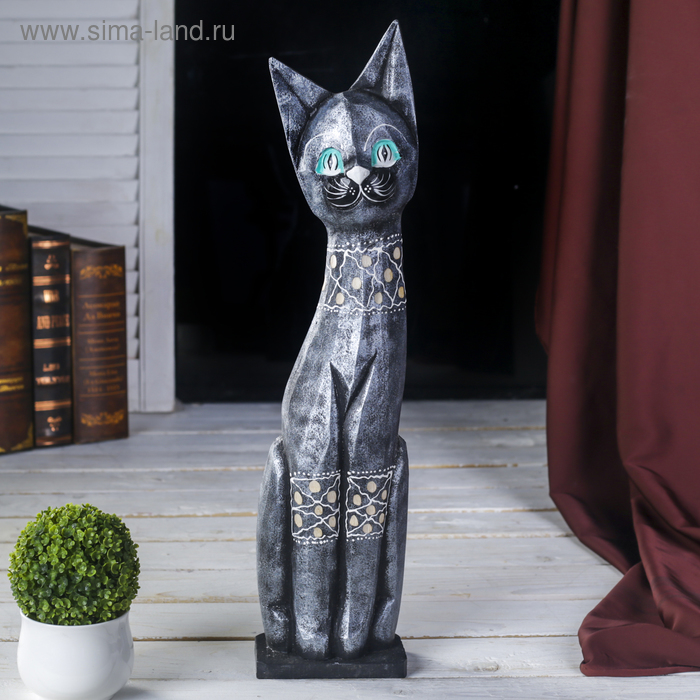 Сувенир дерево "Кошка металик с узором" 8х14х50 см 
Сувенир дерево "Кошка металик с узором" 8х14х50 см