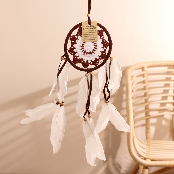 Ловец снов "Безмятежность" коричневый 0,7х12х40 см
Ловец снов "Безмятежность" коричневый 0,7х12х40 см