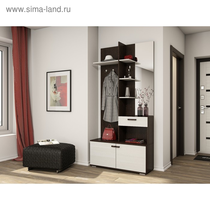 Прихожая Инес 1, 1000х2100х450, Венге/Сосна Лоредо
Прихожая Инес 1, 1000х2100х450, Венге/Сосна Лоредо