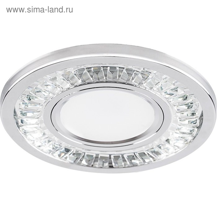 Светильник с LED подсветкой CD958, 15LED*2835SMD 4000K, MR16, 50W, G5.3, цвет прозрачный, хром, d=60
Светильник с LED подсветкой CD958, 15LED*2835SMD 4000K, MR16, 50W, G5.3, цвет прозрачный, хром, d=60