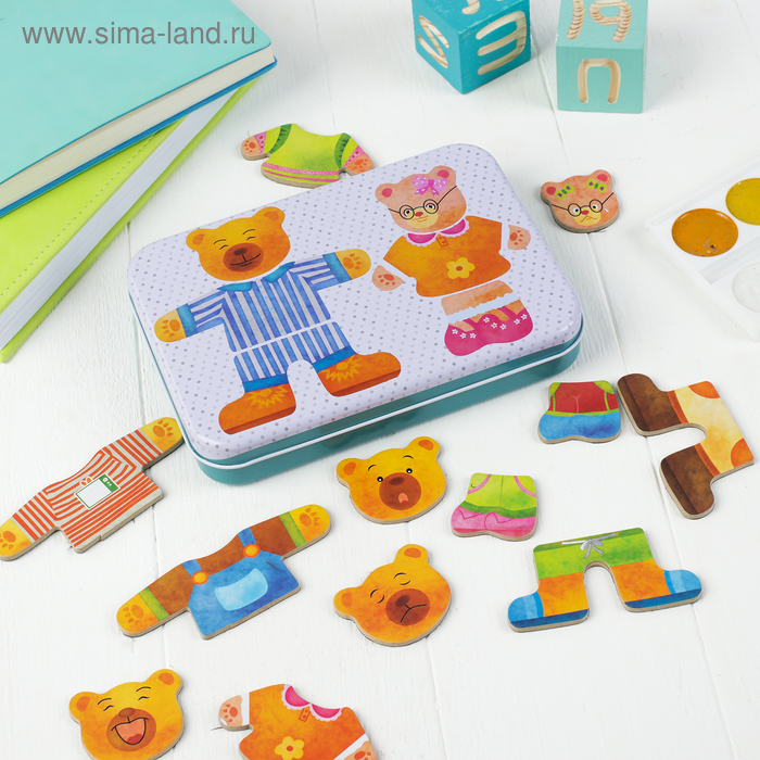 Магнитная игра «Мишки» в железной коробочке
Магнитная игра «Мишки» в железной коробочке