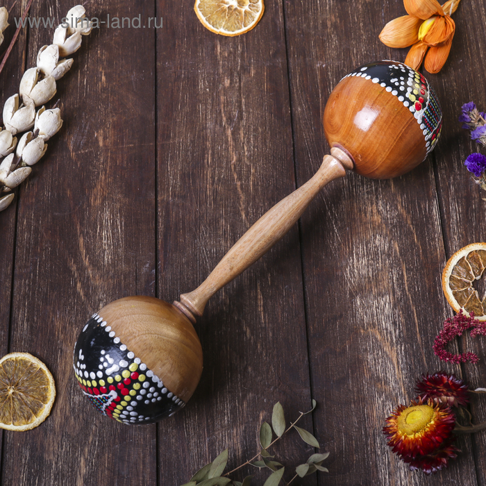 Музыкальный инструмент "Маракас с узором двойной" 7x7x28 см
Музыкальный инструмент "Маракас с узором двойной" 7x7x28 см