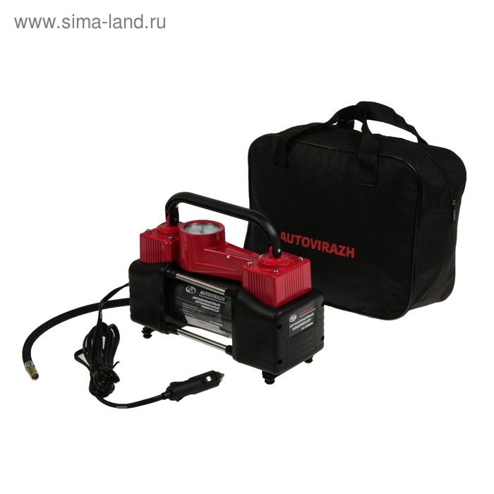 Компрессор автомобильный, двухцилиндровый Autovirazh, 85 л/мин, с манометром
Компрессор автомобильный, двухцилиндровый Autovirazh, 85 л/мин, с манометром