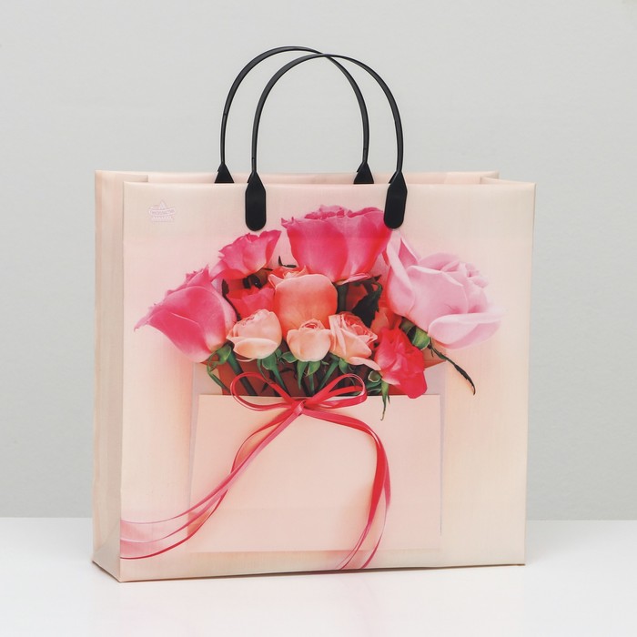 Пакет "Конвертик с розами", мягкий пластик, 30 х 30 см, 137 мкм 
Пакет "Конвертик с розами", мягкий пластик, 30 х 30 см, 137 мкм