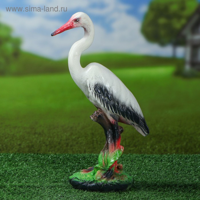 Садовая фигура "Аист", разноцветная, 34 см
Садовая фигура "Аист", разноцветная, 34 см